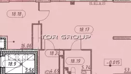 Продажа универсального помещения 79.69 кв.м, 1этаж-99. План объекта