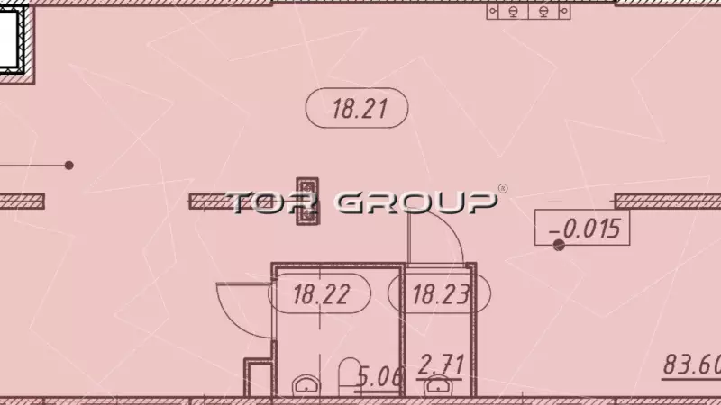 Продажа универсального помещения 91.37 кв.м, 1этаж-99. План объекта