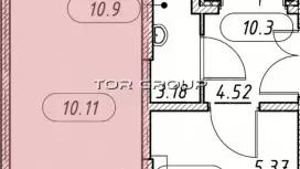 Продажа универсального помещения 77.35 кв.м, 1этаж-99. План объекта