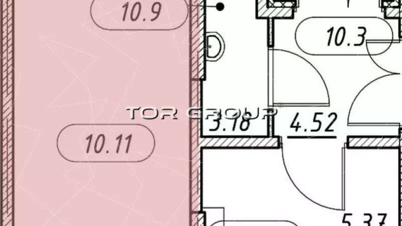 Продажа универсального помещения 77.35 кв.м, 1этаж-99. План объекта