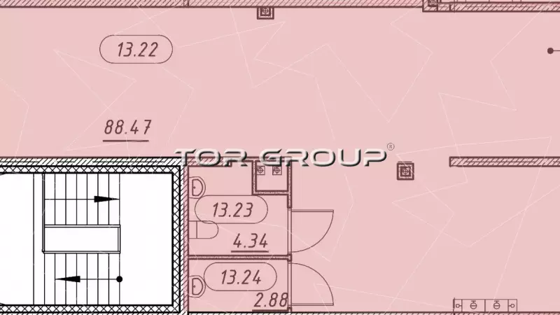 Продажа универсального помещения 95.69 кв.м, 1этаж-99. План объекта