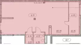 Продажа универсального помещения 101.75 кв.м,1этаж-99. План объекта