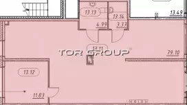 Продажа универсального помещения 99.29 кв.м, 1этаж-99. План объекта