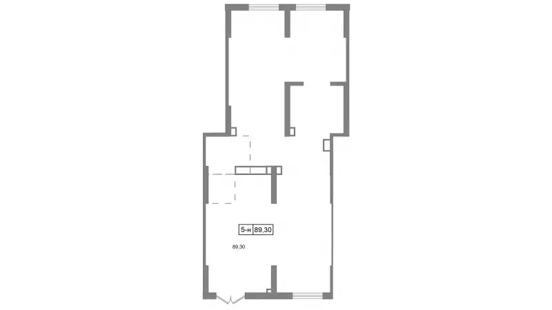 Продажа универсального помещения 89.3 кв.м, 1 этаж-99. План объекта