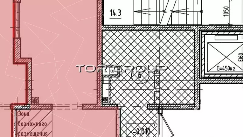 Продажа универсального помещения 87.4 кв.м, 1 этаж-99. План объекта