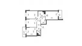 Продажа офиса 89.3 кв.метров, 20 этаж-99. План объекта