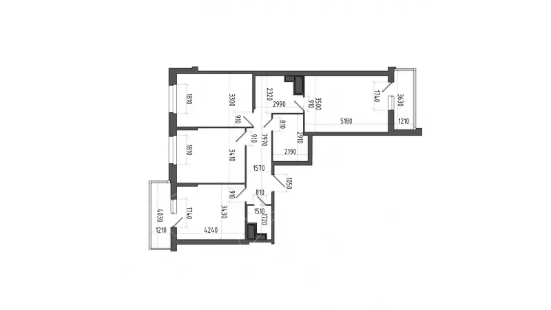 Продажа офиса 89.3 кв.метров, 20 этаж-99. План объекта