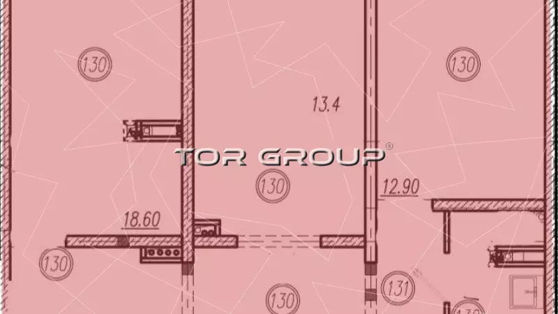 Продажа универсального помещения 144.9 кв.м, 1этаж-99. План объекта