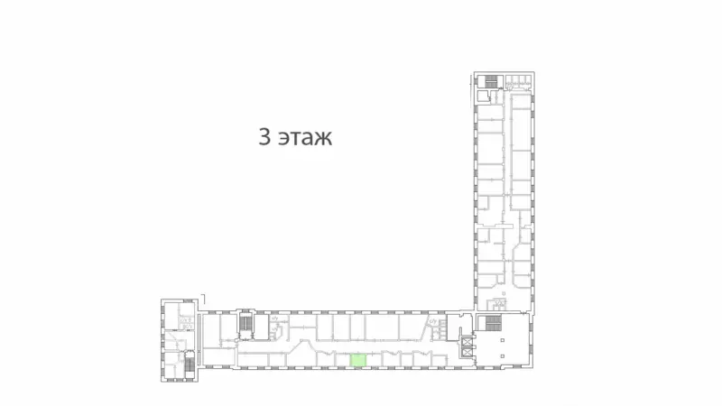 Аренда офиса 14.5 кв.метров, 3 этаж-99. План объекта