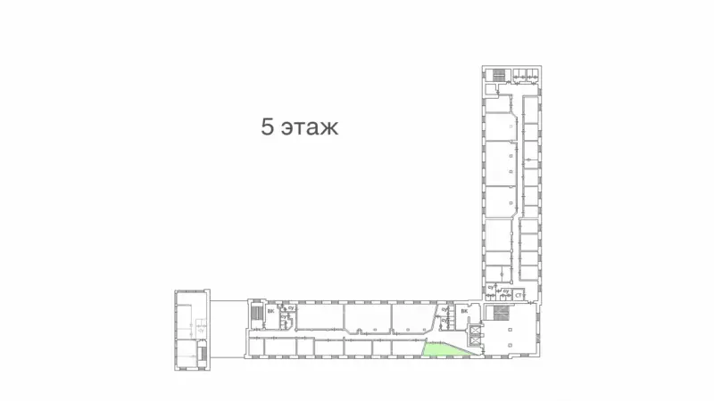 Аренда офиса 25.4 кв.метров, 5 этаж-99. План объекта