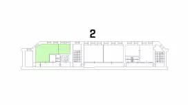 Аренда офиса 49.2 кв.метров, 2 этаж-99. План объекта