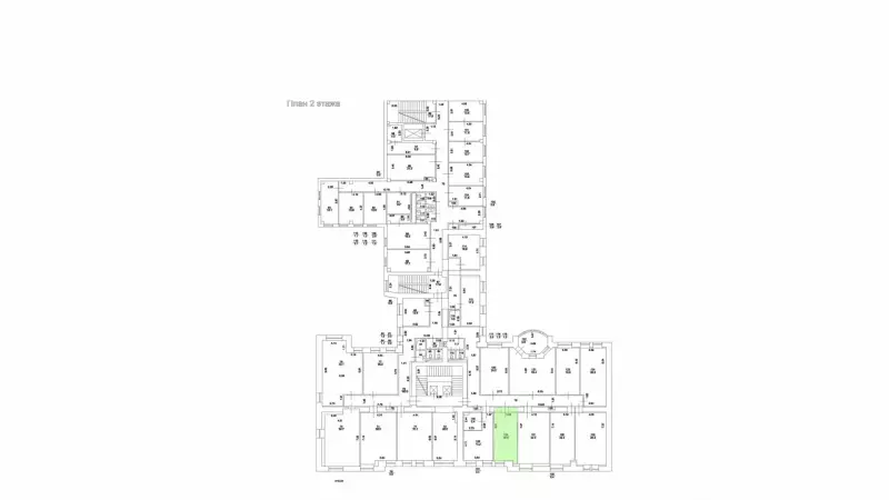 Аренда офисов 20м2, 29м2, 36м2, 42 м2-99. План объекта