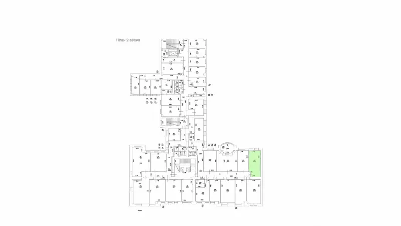 Аренда офиса 26.5 кв.метров, 2 этаж-99. План объекта