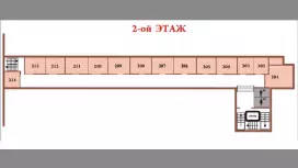 Аренда офиса 42.2 кв.метров, 2 этаж-99. План объекта