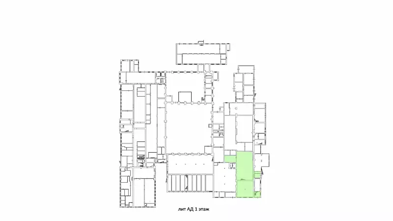 Производство/склад 596 м2,10 мин от метро-99. План объекта