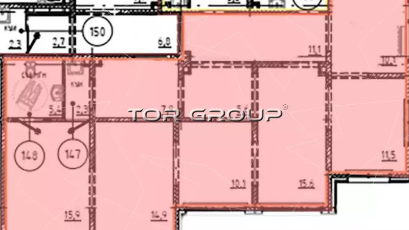 Продажа универсального помещения 110.4 кв.м, 1этаж-99. План объекта