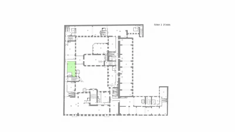 Аренда офиса 38 кв.метров, 2 этаж-99. План объекта