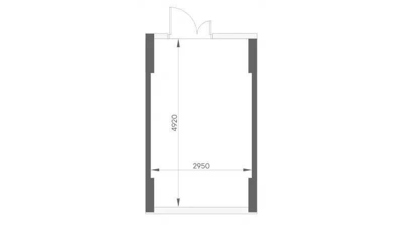 Продажа офиса 14.2 кв.метров, 2 этаж-99. План объекта
