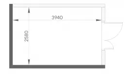Продажа офиса 10.1 кв.метров, 5 этаж-99. План объекта