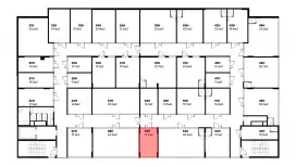 Продажа офиса 13.7 кв.метров, 5 этаж-99. План объекта