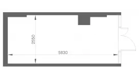 Продажа офиса 14.3 кв.метров, 5 этаж-99. План объекта