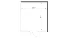 Продажа офиса 16.8 кв.метров, 5 этаж-99. План объекта