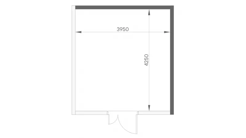 Продажа офиса 16.8 кв.метров, 5 этаж-99. План объекта
