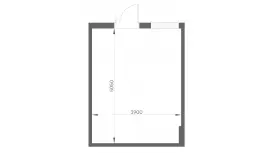 Продажа офиса 19.6 кв.метров, 5 этаж-99. План объекта
