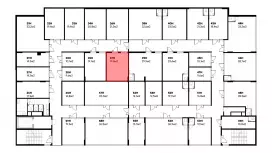 Продажа офиса 19.6 кв.метров, 5 этаж-99. План объекта