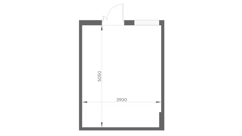 Продажа офиса 19.6 кв.метров, 5 этаж-99. План объекта