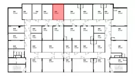 Продажа офиса 21.3 кв.метров, 5 этаж-99. План объекта