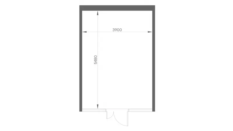Продажа офиса 21.3 кв.метров, 5 этаж-99. План объекта