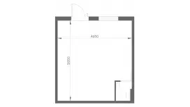 Продажа офиса 23.4 кв.метров, 5 этаж-99. План объекта