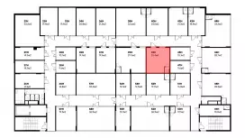 Продажа офиса 23.4 кв.метров, 5 этаж-99. План объекта