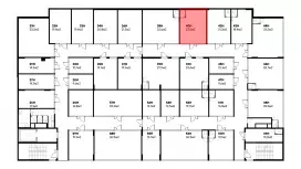 Продажа офиса 23.7 кв.метров, 5 этаж-99. План объекта