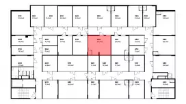 Продажа офиса 29.9 кв.метров, 5 этаж-99. План объекта