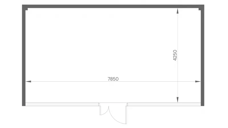 Продажа офиса 33.3 кв.метров, 5 этаж-99. План объекта