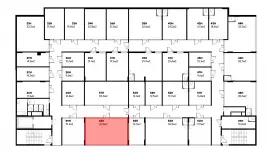 Продажа офиса 36.5 кв.метров, 5 этаж-99. План объекта