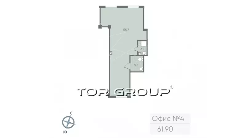 Продажа универсального помещения 62.6 кв.м, 1 этаж-99. План объекта