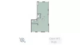 Продажа универсального помещения 93.3 кв.м, 1 этаж-99. План объекта