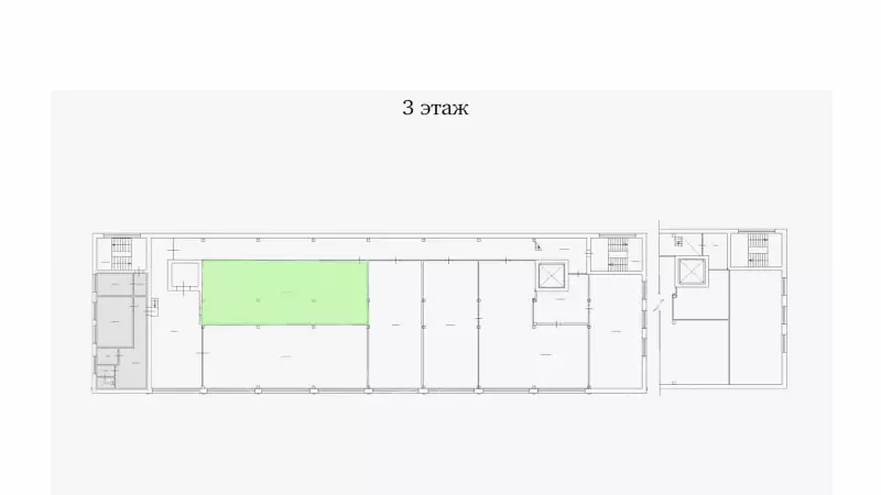 Аренда склада 115.8 кв.метров, 3 этаж-99. План объекта