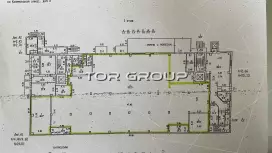 Тёплый склад 980 м2, 3 дока, 200 кВт. У метро-99. План объекта