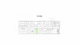 Аренда офиса 27 кв.метров, 4 этаж-99. План объекта