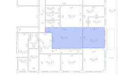 Аренда офиса 84.7 кв.метров, 2 этаж-99. План объекта