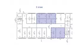 Аренда офиса 127.8 кв.метров, 3 этаж-99. План объекта