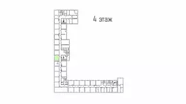 Аренда офиса 29 кв.метров, 4 этаж-99. План объекта