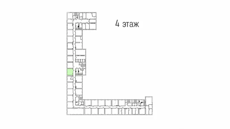 Аренда офиса 29 кв.метров, 4 этаж-99. План объекта