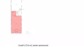 Аренда склада 172.6 кв.метров, Цоколь этаж-99. План объекта