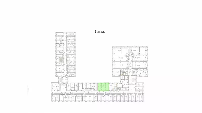 Аренда офиса 51.4 кв.метров, 3 этаж-99. План объекта