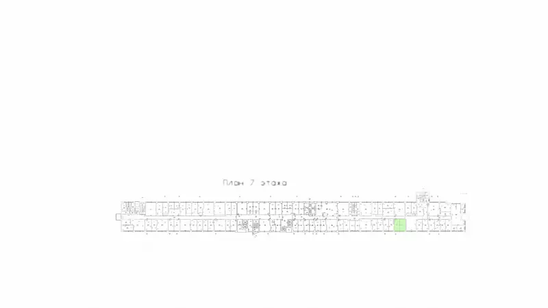Аренда офиса 36.3 кв.метров, 7 этаж-99. План объекта